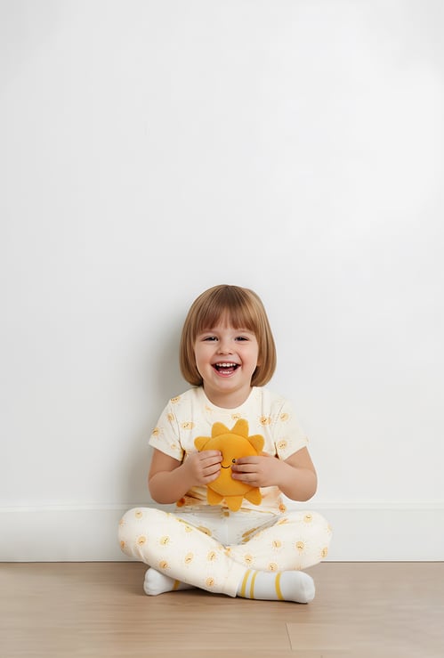 Juniors Printed T-shirt and Pyjama Set