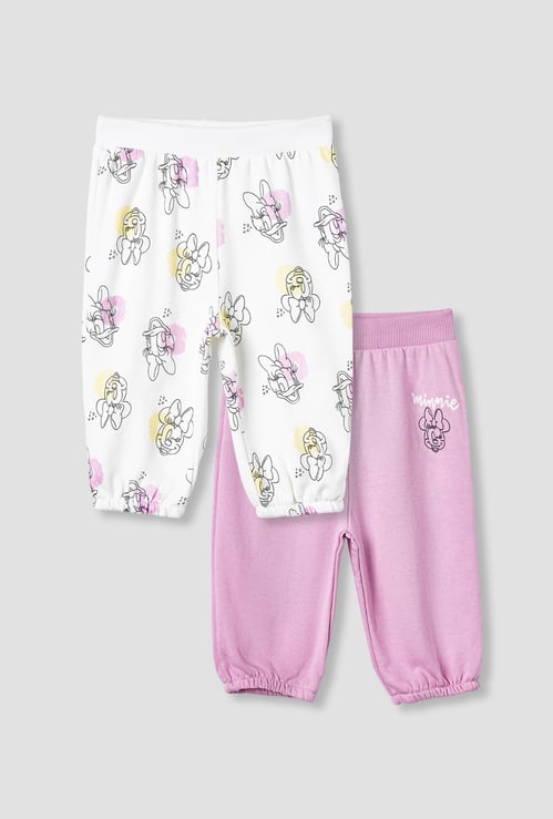 Minnie Mouse Print Joggers - Set of 2