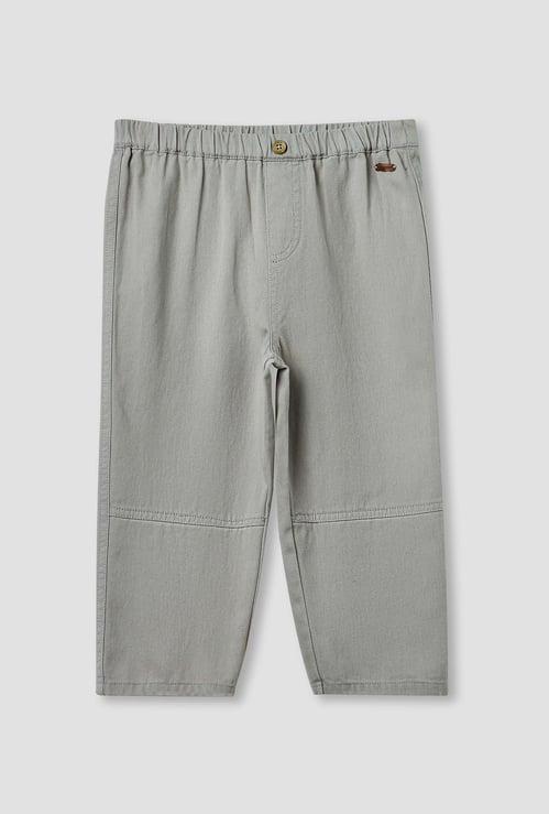 Giggles Solid Pants with Back Pocket