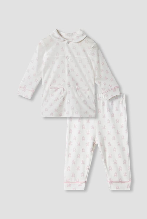 Giggles Printed Shirt and Pyjama Set