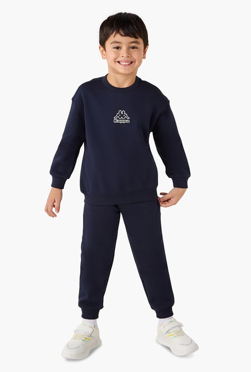 Kappa Logo Print Sweatshirt and Joggers Set