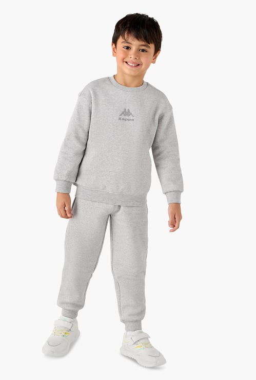 Kappa Logo Print Sweatshirt and Joggers Set
