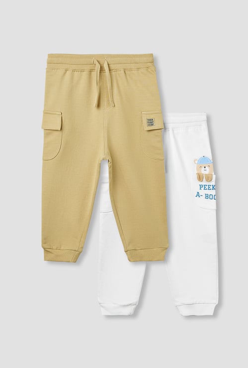 Juniors Assorted Joggers with Drawstring Closure - Set of 2