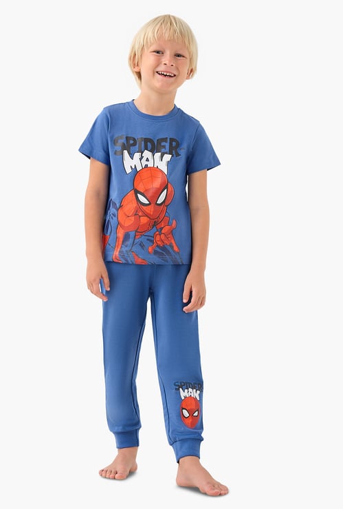Juniors Spider-Man Print T-shirt and Joggers Set