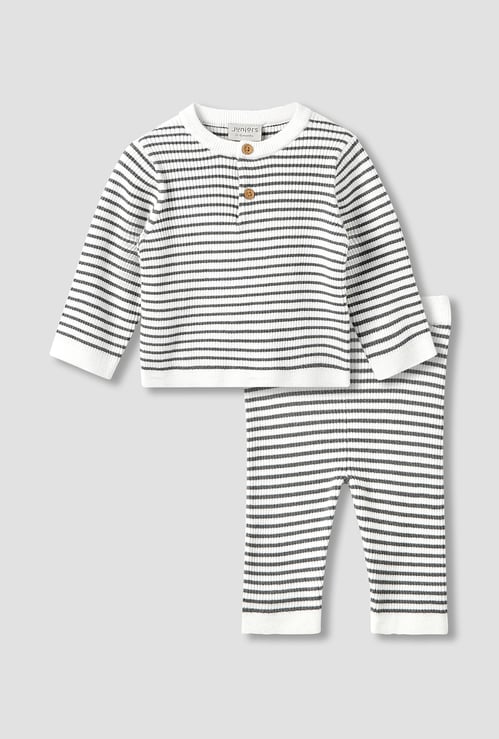 Juniors Striped T-shirt and Pyjama Set