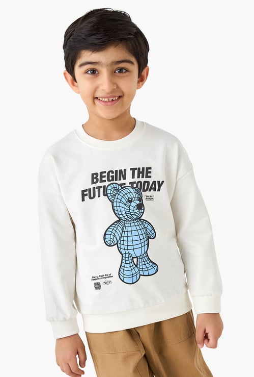 Juniors Printed Sweatshirt