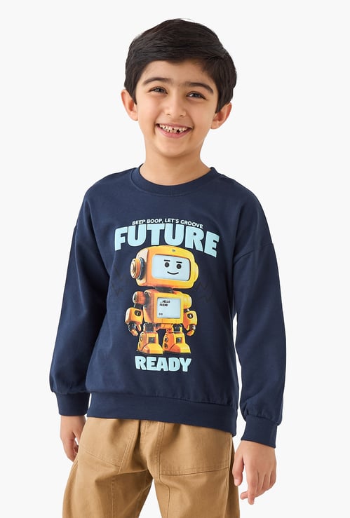 Juniors Graphic Print Sweatshirt