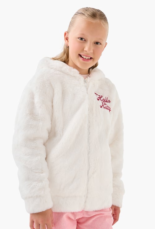 Juniors Hello Kitty Sequinned Jacket with Hood