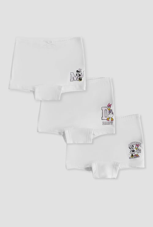 Minnie Mouse and Daisy Duck Print Boy Shorts - Set of 3