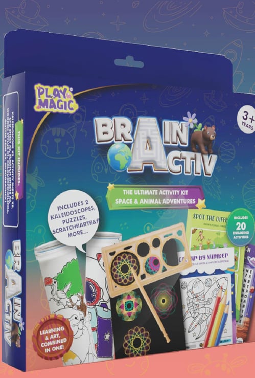 Playmagic BrainActiv Ultimate Activity Kit - Space & Animal Adventure