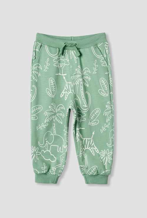 Juniors Jungle Print Joggers with Pockets