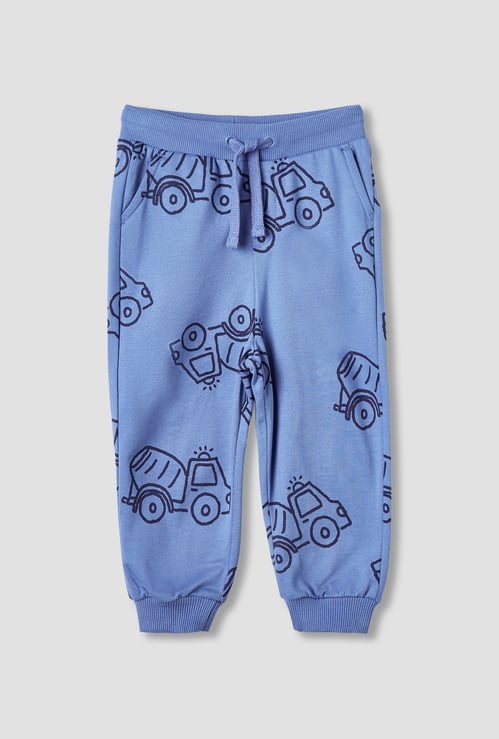 Juniors Truck Print Joggers with Pockets