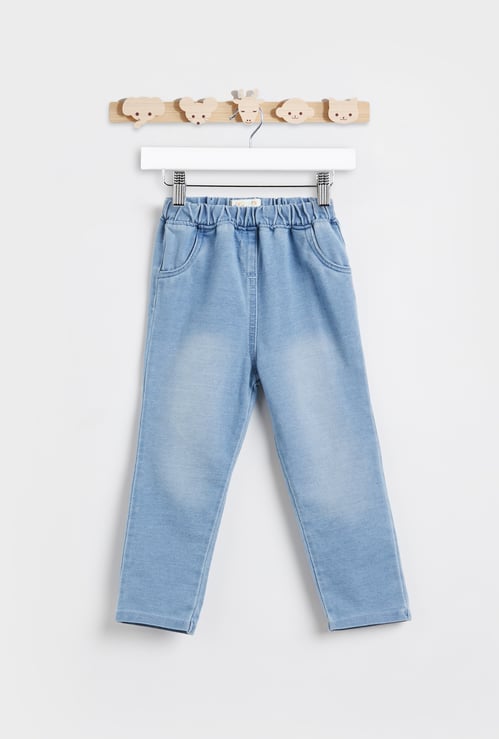 Juniors Washed Elasticated Jeans