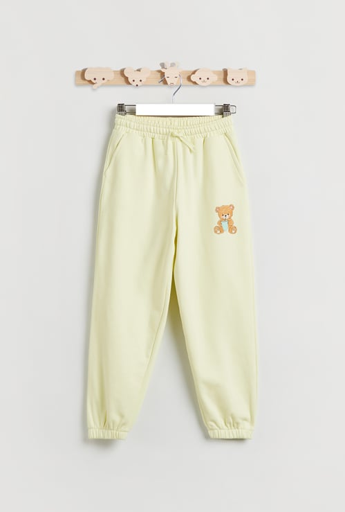 Juniors Teddy Print Joggers with Pockets