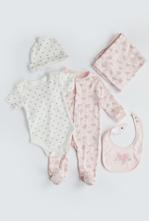 Juniors 5-Piece Floral Printed Clothing Set