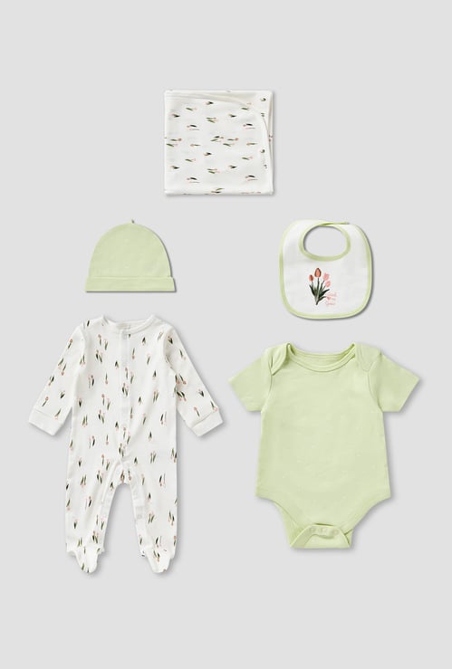 Juniors 5-Piece Floral Print Clothing Gift Set