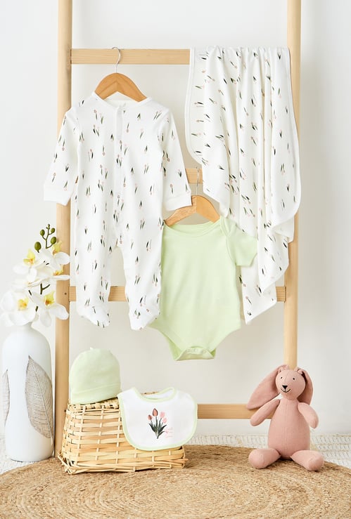 Juniors 5-Piece Floral Print Clothing Gift Set