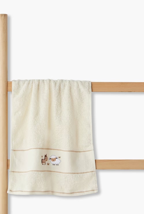 Juniors Embroidered Bath Towel - 76x38cm