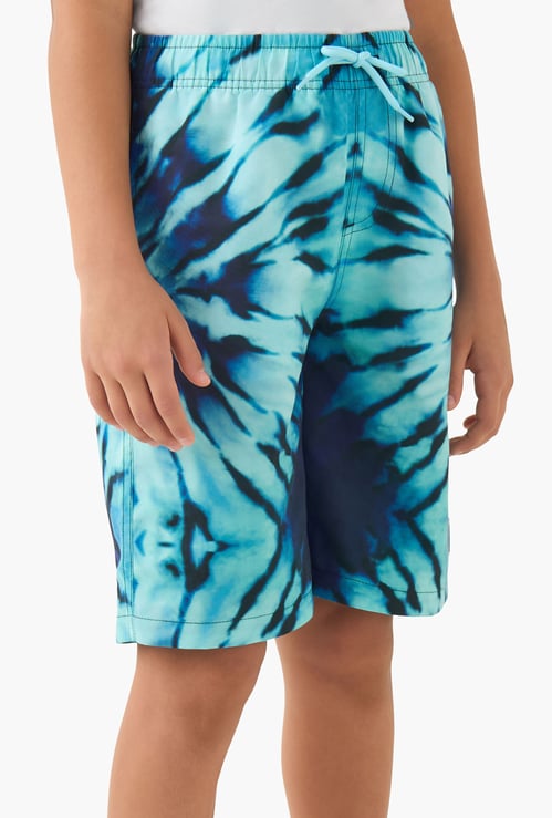 Juniors Tie & Dye Swim Shorts