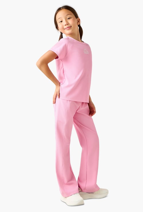 Kappa Ribbed Flared Trousers