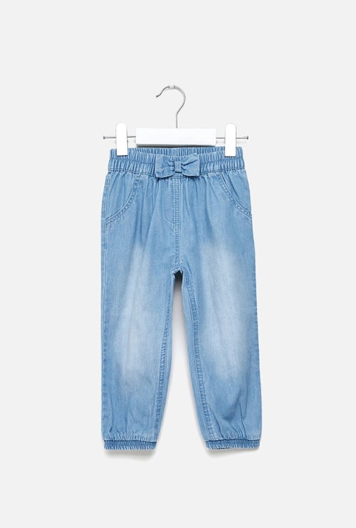Juniors Washed Denim Joggers