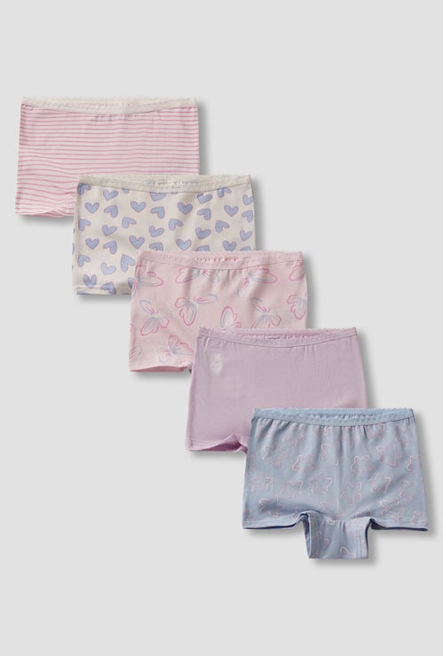 Juniors Assorted Boy Shorts - Set of 5