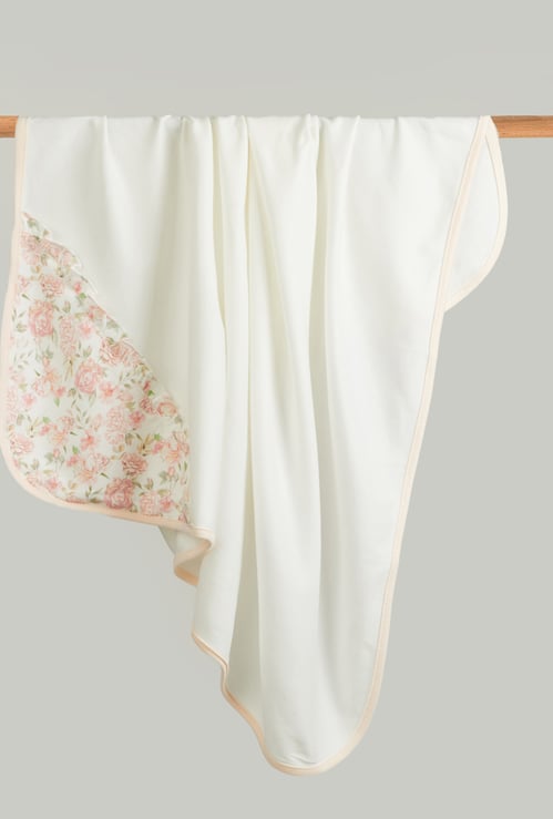 Giggles Floral Print Receiving Blanket - 80x80cm