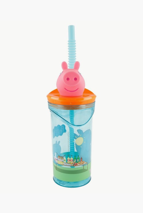 Striders 3D Figurine Peppa Pig Tumbler with Straw - 300 ml
