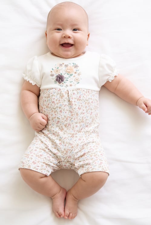Juniors Floral Print Rompers