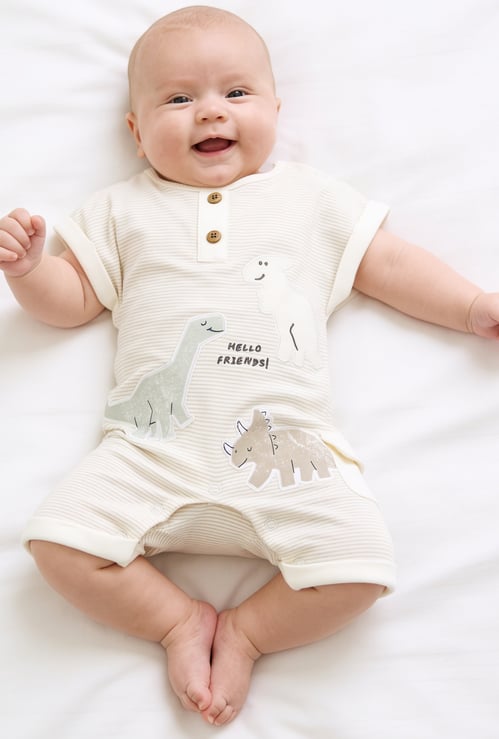 Juniors Dino Applique Rompers