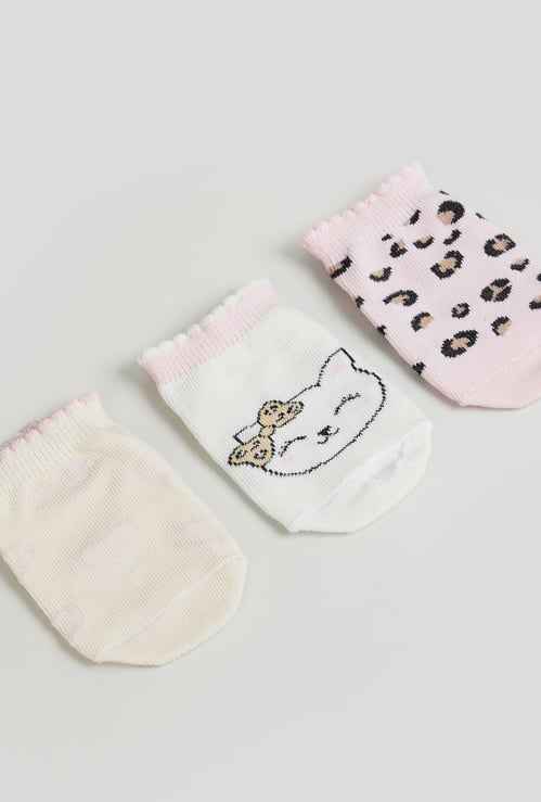 Juniors Assorted Ankle Length Socks - Set of 3