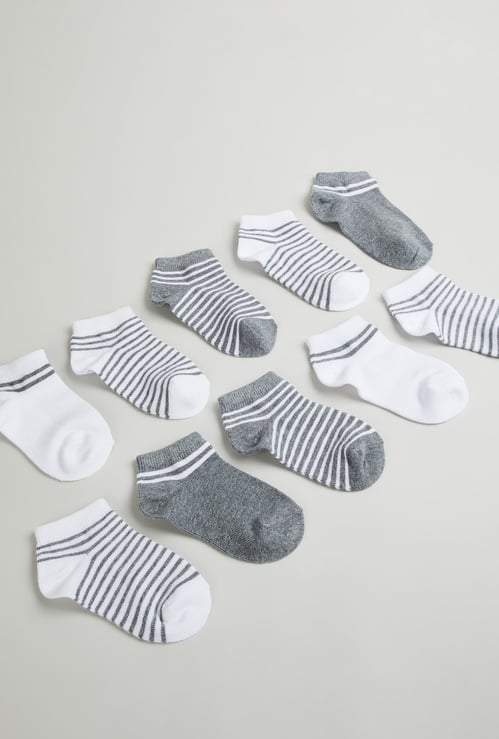 Juniors Assorted Ankle Length Socks - Set of 10