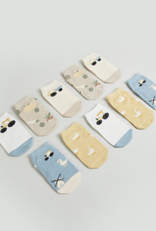 Juniors Assorted Ankle Length Socks - Pack of 10