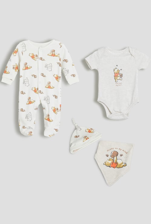 Juniors Disney Winnie The Pooh Sleep Set - Pack of 4