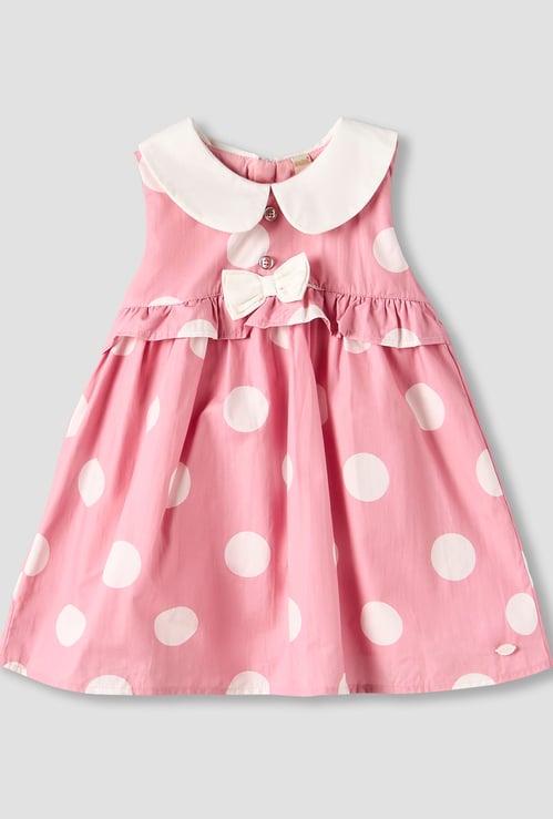 Giggles Polka Dot Print A-line Dress