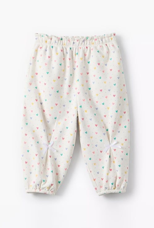 Juniors Heart Print Elasticated Joggers