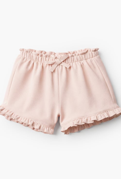 Juniors Ruffle Hem Elasticated Shorts