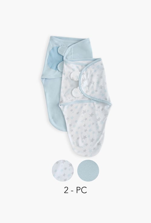 Juniors Assorted Swaddle Wrap with Ear Applique - Set of 2