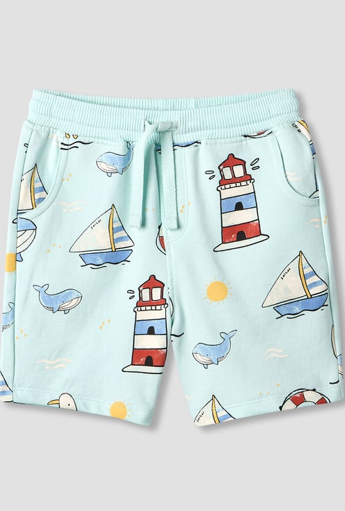 Juniors Graphic Print Shorts