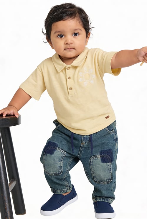 Juniors Jeans with Drawstring Waist