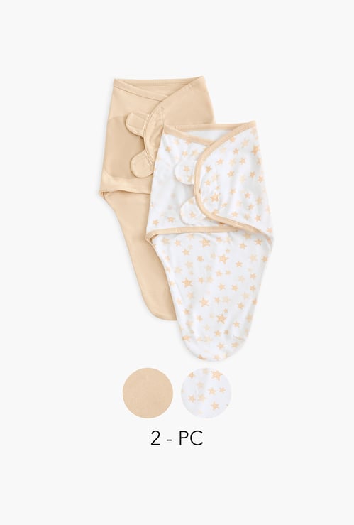 Juniors Assorted Swaddle Wrap with Ear Applique - Set of 2