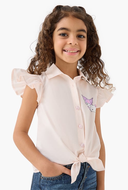 Juniors Hello Kitty and Friends Print Shirt