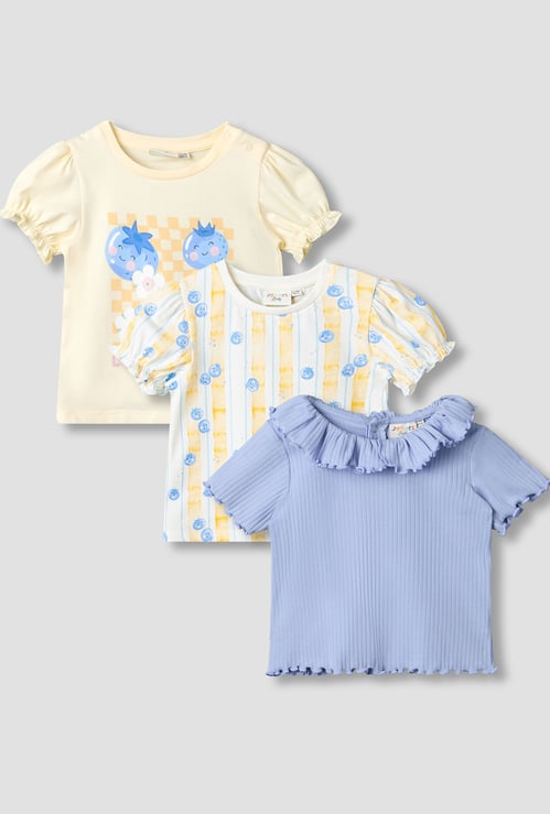 Juniors Assorted T-shirt - Pack of 3
