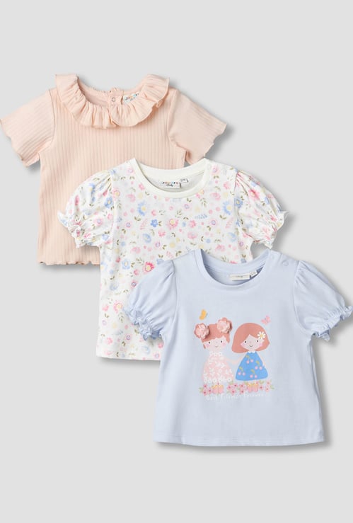 Juniors Assorted T-shirt - Pack of 3