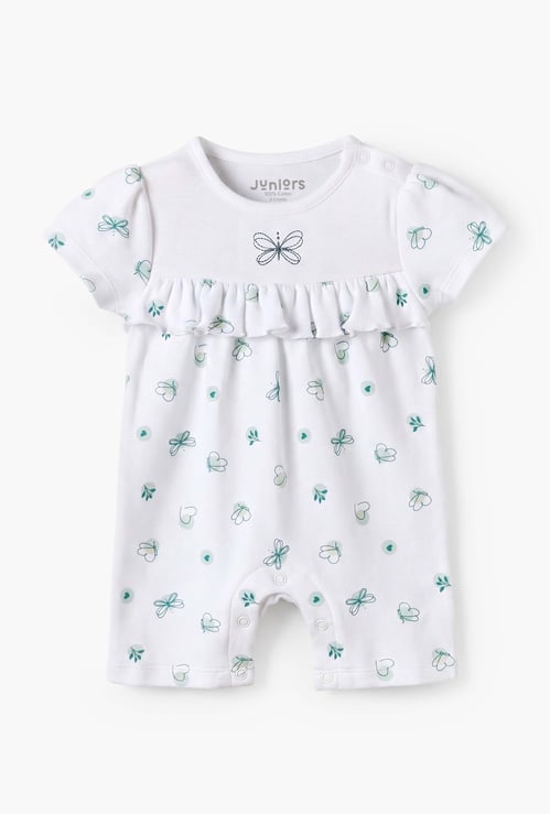 Juniors Butterfly Print Romper