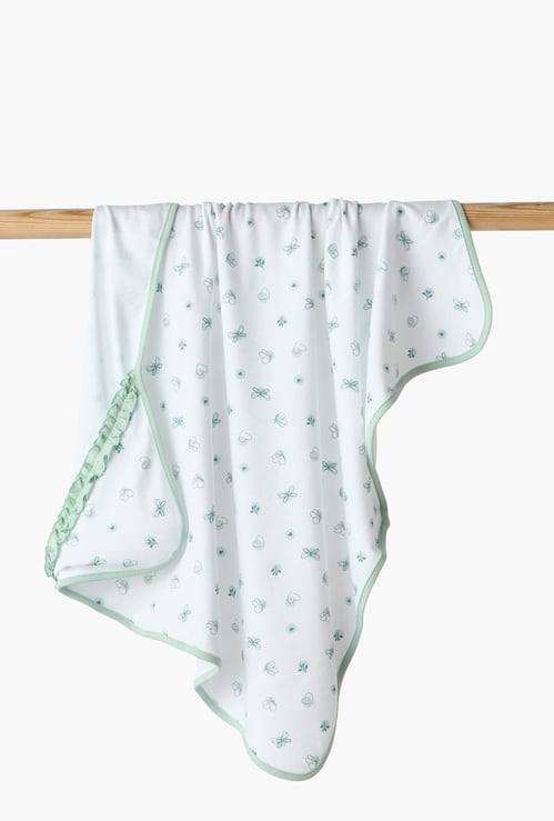 Juniors  Butterfly Print Receiving Blanket