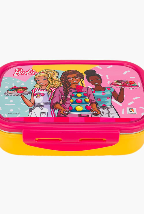 Striders Barbie Compartment Lunch Box With Cutlery