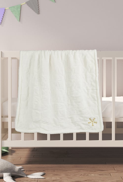 Juniors Quilted Embroidered 2 Ply Blanket