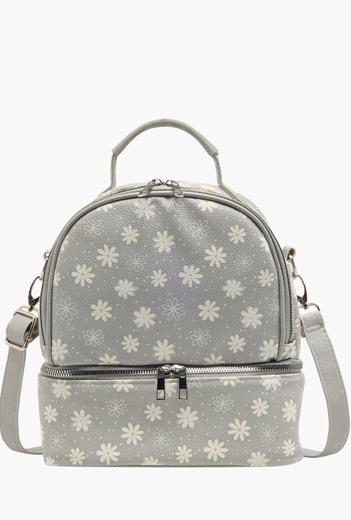 Juniors Floral Print Feeding Backpack