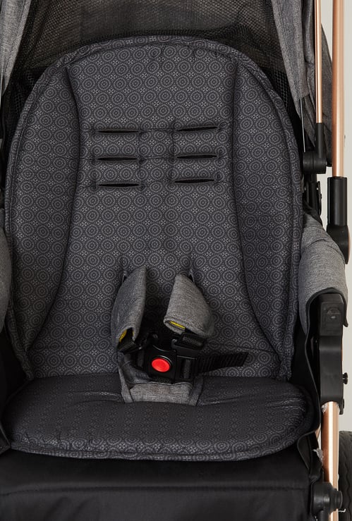 Juniors Printed Array Stroller Pad Cushion - 75 x 40 x 3 cm